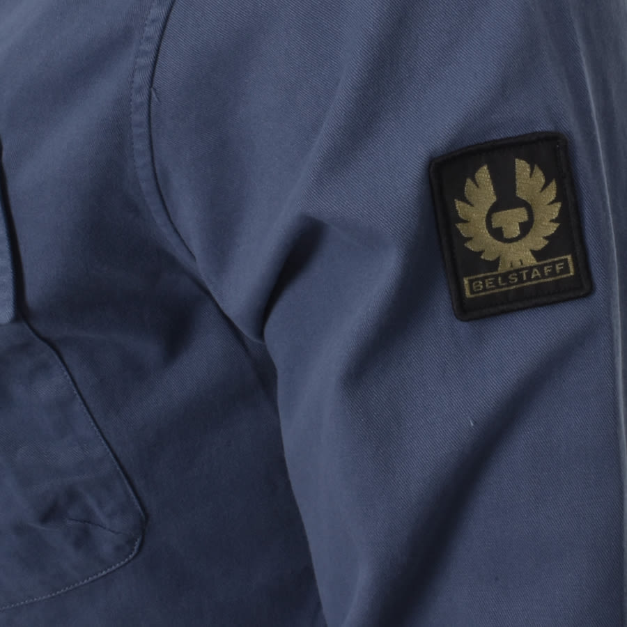Alternative Image for ProductBelstaff Pitch Twill Long Sleeved Shirt Blue3